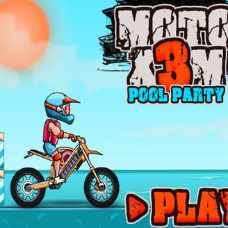 Moto X3M Pool Party - Jogue Moto X3M Pool Party Jogo Online