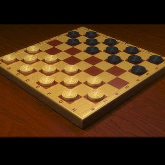 Checkers Dama chess board