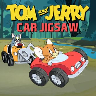 Tom and Jerry Car Jigsaw