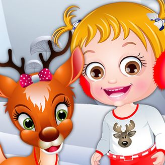 Baby Hazel Reindeer Suprise