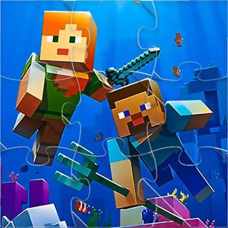 jogo de minecraft - puzzle online