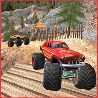 Online monster truck game,free games for kids,off road driving game