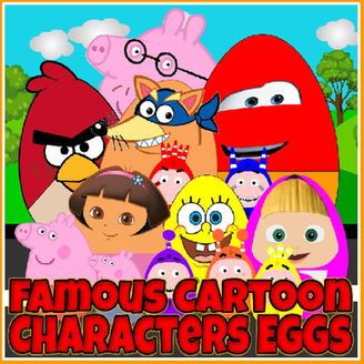 Famous Cartoon Characters Eggs