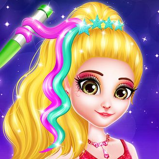 Hair Saloon Color by Number - Girls Fashion Games