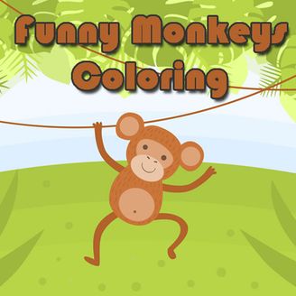 Funny Monkeys Coloring