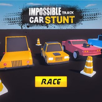 Impossible track car stunt