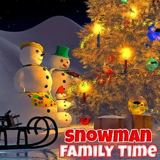 Snowman Family Time