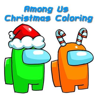 among us christmas color pages