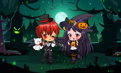Halloween Chibi Couple