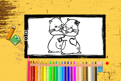 Hamster Coloring Book